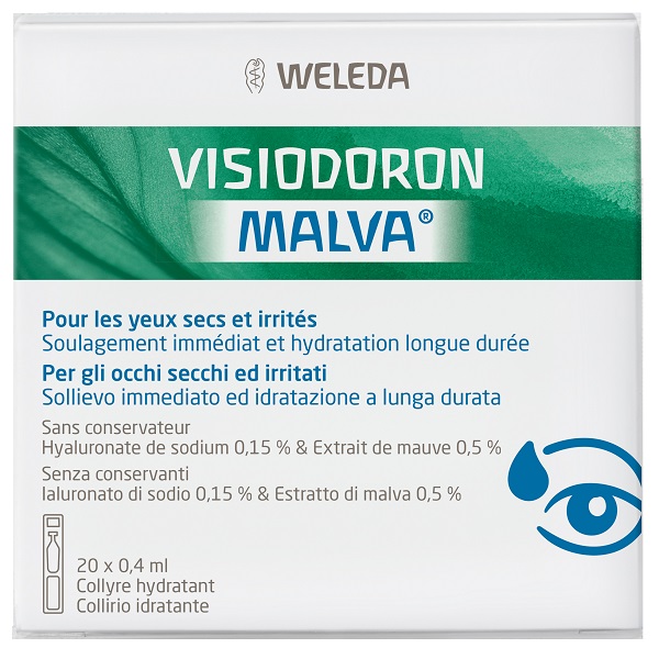 GOCCE OCULARI VISIODORON MALVA 20 MONODOSE DA 0,4 ML - Doctor Vinz