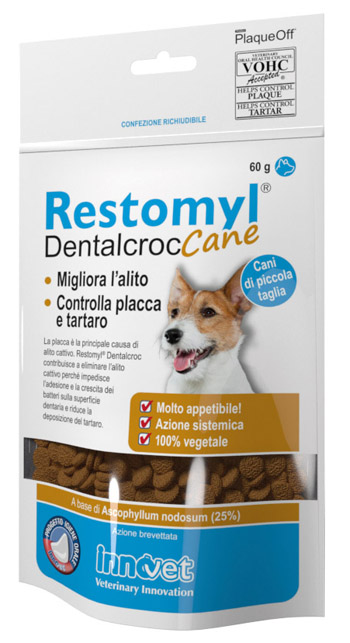 RESTOMYL DENTALCROC CANI PICCOLA TAGLIA BUSTA 60 G - Doctor Vinz