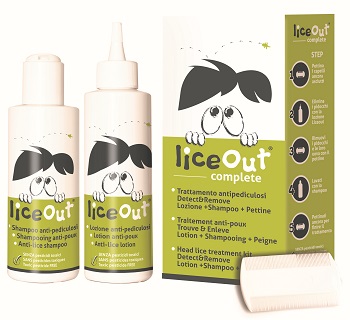 TRATTAMENTO COMPLETO LICEOUT LOZIONE 125ML+ SHAMPOO 125ML + PETTINE RIMOZIONE PIDOCCHI - Doctor Vinz