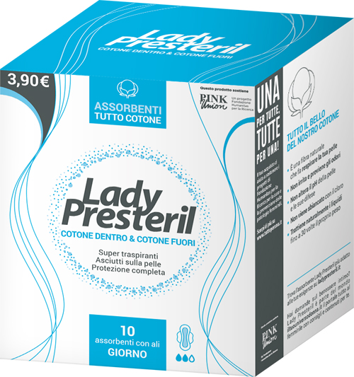 LADY PRESTERIL COTONE DENTRO & COTONE FUORI 10 ASSORBENTI CON ALI GIORNO PROMO - Doctor Vinz
