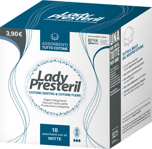 LADY PRESTERIL COTONE DENTRO & COTONE FUORI 10 ASSORBENTI CON ALI NOTTE PROMO - Doctor Vinz