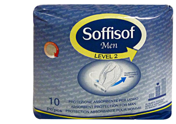 PANNOLONE PER INCONTINENZA SAGOMATO SOFFISOF MEN LEVEL 2 10 PEZZI - Doctor Vinz