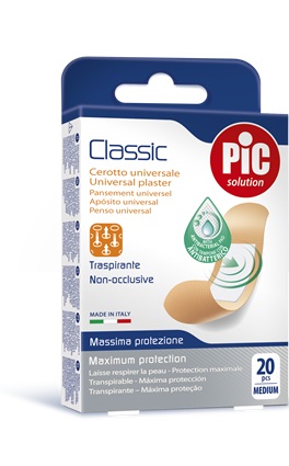 CEROTTO PIC CLASSIC 19X72 MM ANTIBATTERICO 20 PEZZI - Doctor Vinz