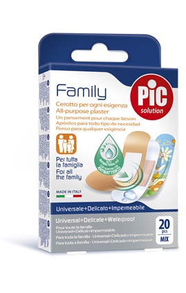 CEROTTO PIC STRIP FAMILY 20 PEZZI ANTIBATTERICO CON TAMPONE - Doctor Vinz