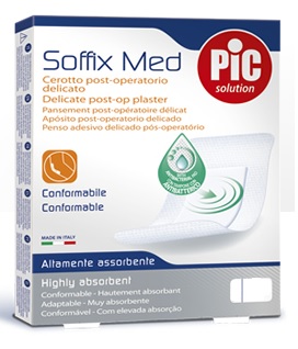 CEROTTO PIC SOFFIX MED IN TNT CON TAMPONE CENTRALE ASSORBENTE STERILE MONOUSO 30X10 CM STERILI ANTIBATTERICO 3 PEZZI - Doctor Vinz