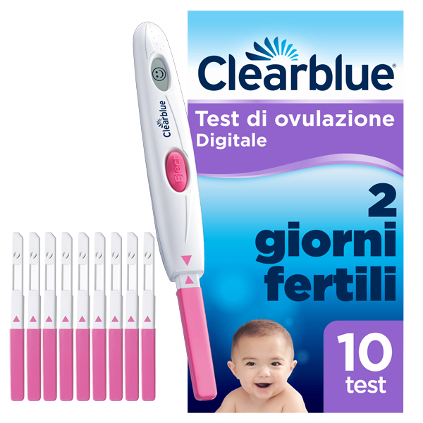 TEST OVULAZIONE CLEARBLUE OVULATION DIGITAL 10 STICK - Doctor Vinz