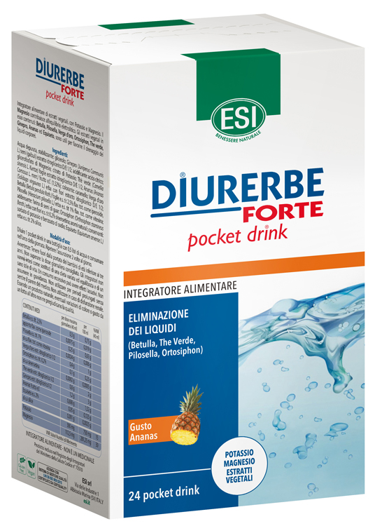 ESI DIURERBE FORTE POCKET DRINK ANANAS 24 X 20 ML - Doctor Vinz