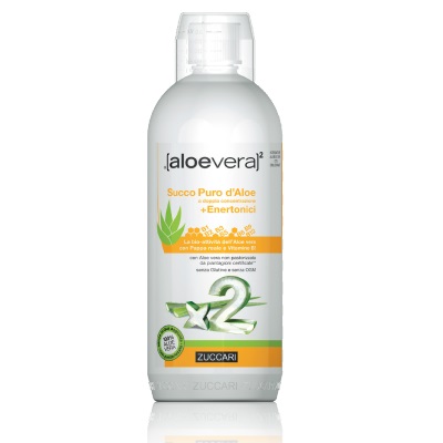 ALOEVERA2 SUCCO PURO D'ALOE DOPPIA CONCENTRAZIONE + ENERTONICI 1 LITRO - Doctor Vinz