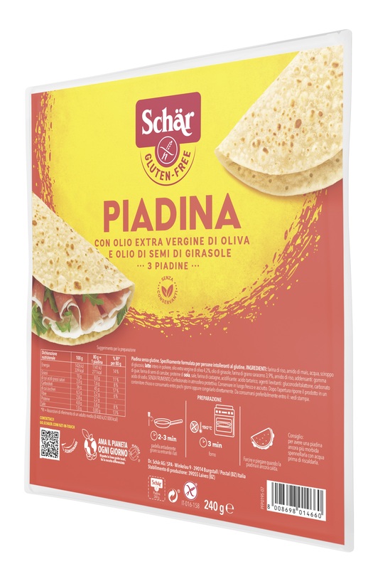 SCHAR PIADINA SENZA GLUTINE 240 G - Doctor Vinz
