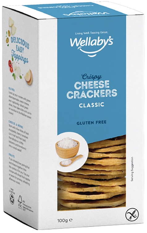 WELLABY'S CRACKERS CLASSIC CHEESE 100 G - Doctor Vinz