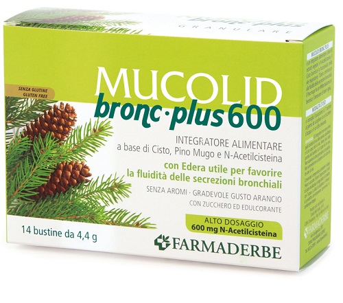 MUCOLID BRONC 600 PLUS 14 BUSTINE GRANULARE - Doctor Vinz