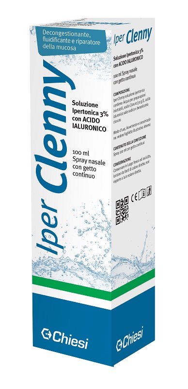 IPER CLENNY SPRAY NASALE EROGAZIONE CONTINUA SOLUZIONE IPERTONICA CON ACIDO IALURONICO 100 ML - Doctor Vinz