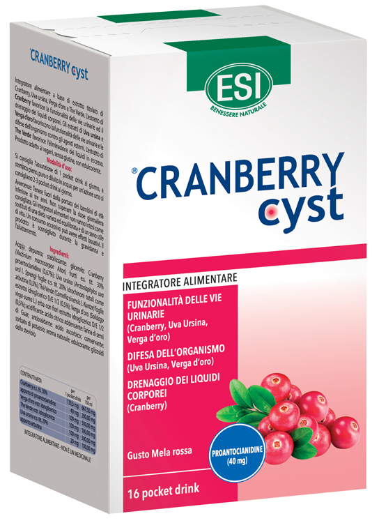 ESI CRANBERRY CYST POCKET DRINK 16 BUSTINE - Doctor Vinz