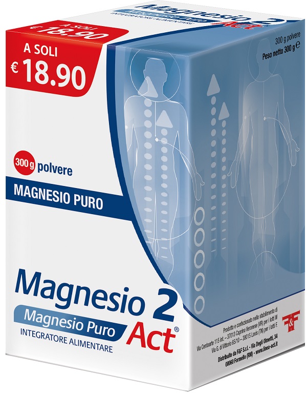 MAGNESIO 2 ACT PURO POLVERE 300 G - Doctor Vinz
