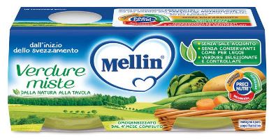 MELLIN OMOGENEIZZATO VERDURE MISTE 2 X 80 G - Doctor Vinz