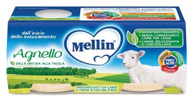 MELLIN OMOGENEIZZATO AGNELLO 2 X 120 G - Doctor Vinz