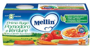 MELLIN PRIMO SUGO POMODORO E VERDURE 2 VASETTI DA 80 G - Doctor Vinz