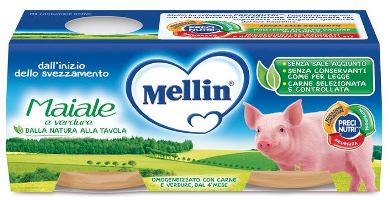 MELLIN OMOGENEIZZATO MAIALE CON VERDURE 2 PEZZI X 80 G - Doctor Vinz