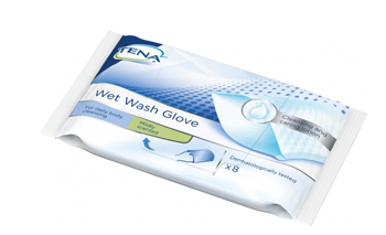 TENA WET WASH GLOVE GUANTO DETERGENTE UMIDIFICATO 8 PEZZI - Doctor Vinz