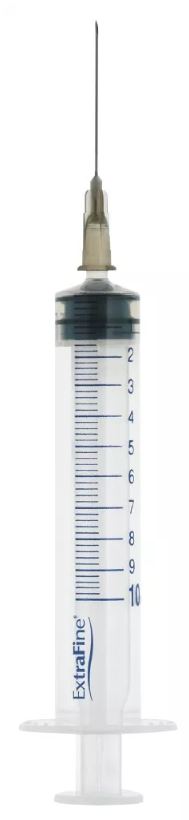 SIRINGA EXTRAFINE IPODERMICA 10 ML AGO 12 GAUGE 22 - Doctor Vinz