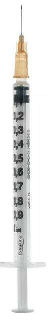 SIRINGA PER INSULINA EXTRAFINE TUB 1ML 100 UI AGO REMOVIBILE 26 GAUGE 0,45X12 MM 1 PEZZO - Doctor Vinz