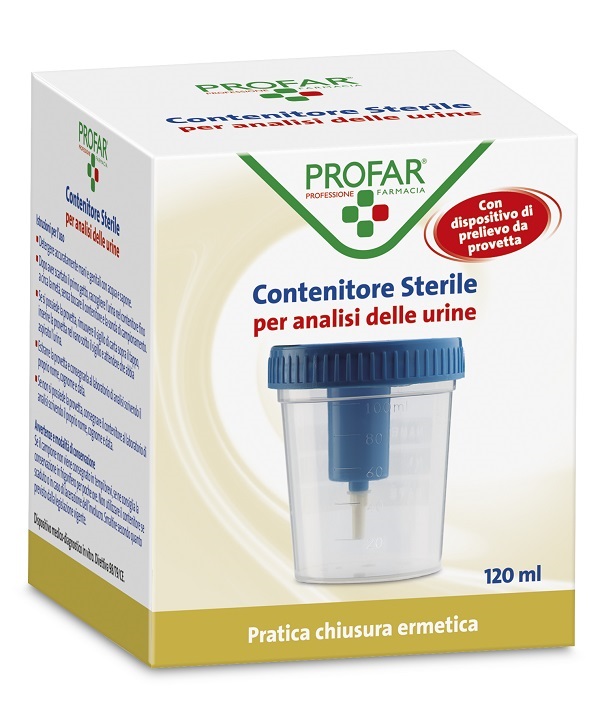 CONTENITORE URINE PROFAR CON TAPPO DI SICUREZZA 120ML - Doctor Vinz