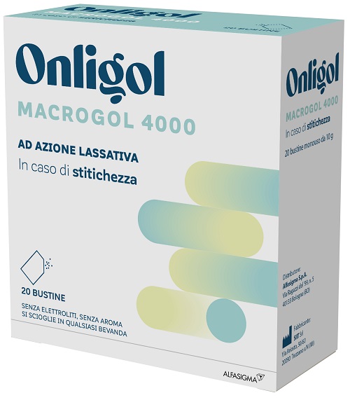 ONLIGOL MACROGOL 4000 20 BUSTINE 10 G SENZA ZUCCHERO - Doctor Vinz