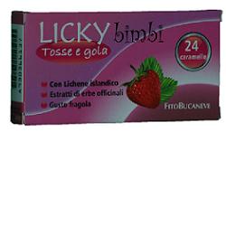 LICKY CARAMELLE BAMBINI PER TOSSE E GOLA FRAGOLA 70 G - Doctor Vinz