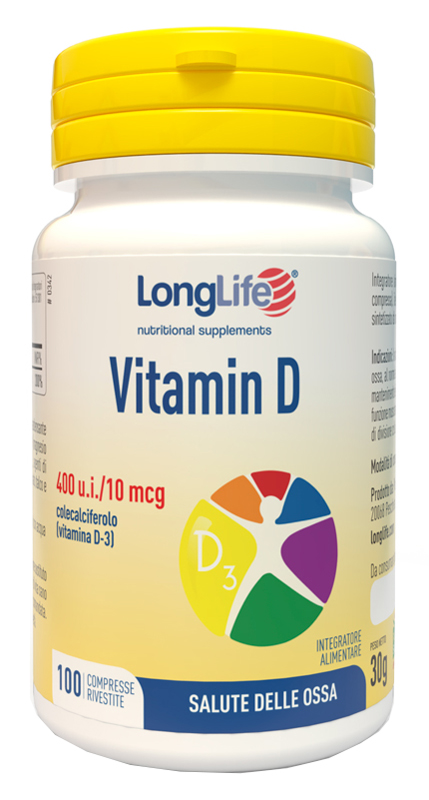 LONGLIFE VITAMINA D3 400UI 100 COMPRESSE - Doctor Vinz