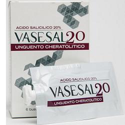 VASESAL 20 6 BUSTINE PLURIDOSE DA 5 ML UNGUENTO CHERATOLITICO - Doctor Vinz
