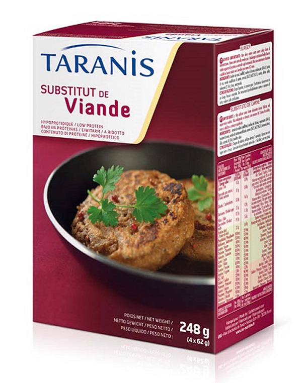 TARANIS BURGER SOSTITUTO CARNE 4 X 62 G - Doctor Vinz