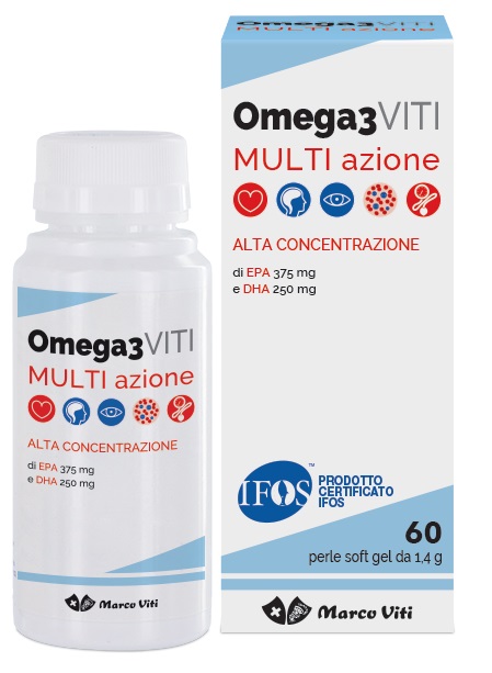 OMEGA3 VITI MULTIAZIONE 60 PERLE - Doctor Vinz