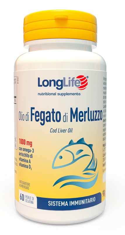 LONGLIFE OLIO FEGATO MERLUZZO 1000 MG 60 PERLE - Doctor Vinz