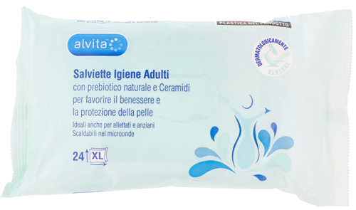 ALVITA SALVIETTE IGIENE ADULTI 24 PEZZI - Doctor Vinz