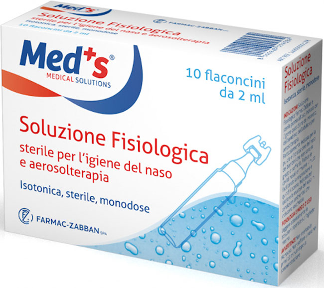 MEDS SOLUZIONE FISIOLOGICA STERILE ASTX10 FL 2ML - Doctor Vinz