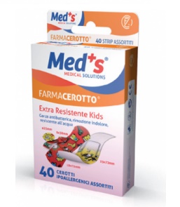 CEROTTO MEDS STRIPS KIDS IPOALLERGENICO ASSORTITI 40 PEZZI - Doctor Vinz