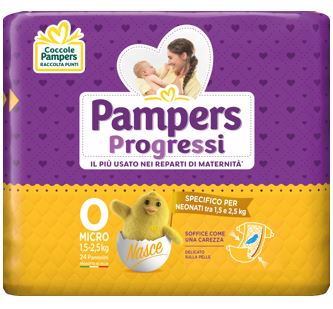 PAMPERS MICRO PANNOLINI PER BAMBINI 24 PEZZI - Doctor Vinz
