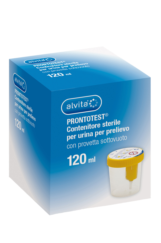 CONTENITORE URINE ALVITA PRONTOTEST PRELIEVO SOTTOVUOTO 120 ML 1 PEZZO - Doctor Vinz