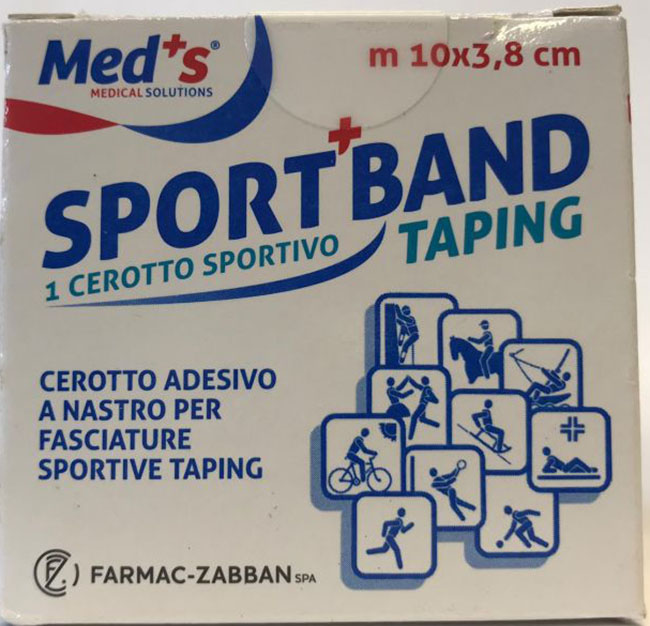 CEROTTO MEDS IN TELA BIANCA SPORTIVO 1000X3,8CM - Doctor Vinz