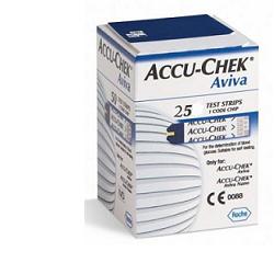 STRISCE MISURAZIONE GLICEMIA ACCU-CHEK AVIVA BRK RETAIL 25 PEZZI - Doctor Vinz