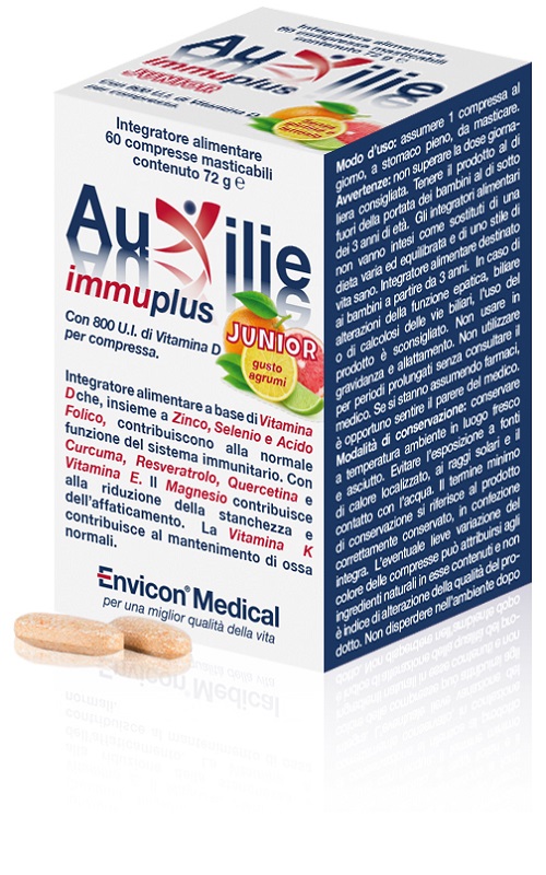AUXILIE IMMUPLUS JUNIOR MASTICABILE 30 COMPRESSE - Doctor Vinz