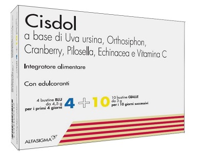 CISDOL 4 BUSTINE BLU DA 4,5 G + 10 BUSTINE GIALLE DA 3 G - Doctor Vinz