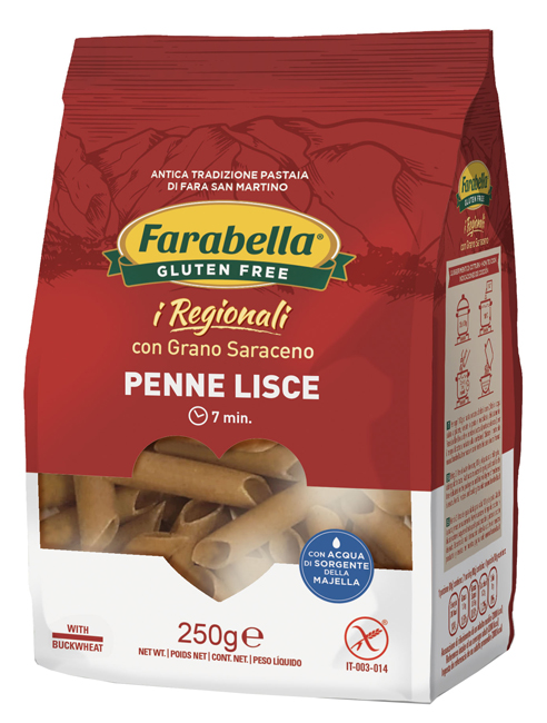 FARABELLA PENNE LISCE GRANO SARACENO 250 G - Doctor Vinz