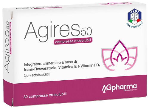 AGIRES 50 30 COMPRESSE OROSOLUBILI SCATOLA 5,4 G - Doctor Vinz