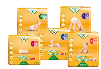 SEMPRE ASCIUTTO ULTRA MINI TAGLIA 2 3/6KG 25 PEZZI PROFAR - Doctor Vinz