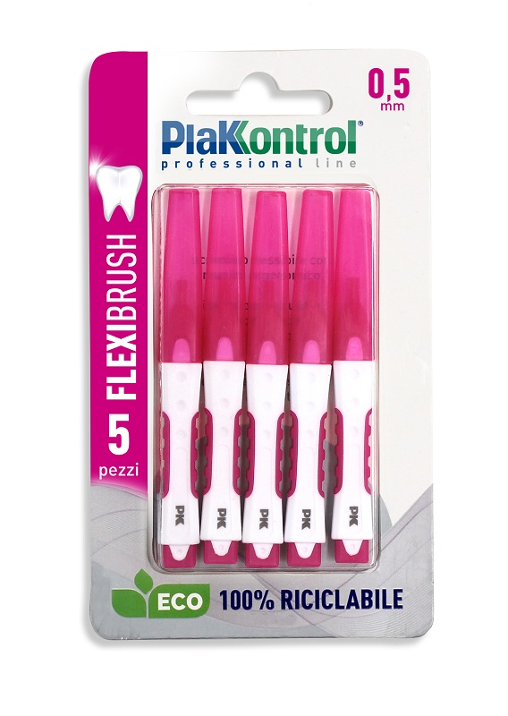 PLAKKONTROL SCOVOLINO INTERDENTALE FLEXI BRUSH05 BLISTER 5 PEZZI - Doctor Vinz