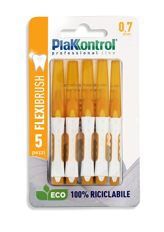 PLAKKONTROL SCOVOLINO INTERDENTALE FLEXI BRUSH07 BLISTER 5 PEZZI - Doctor Vinz
