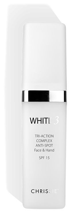 CHRISSIE WHITE 3 TRI-ACTION COMPLEX ANTIMACCHIE VISO MANI SPF 15 - Doctor Vinz