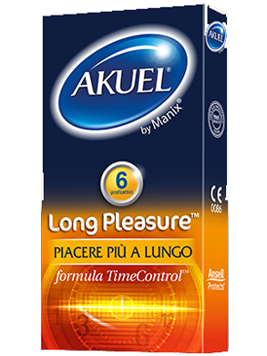 PROFILATTICO ANSELL AKUEL BY MANIX LONG PLEASURE B 6 PEZZI - Doctor Vinz