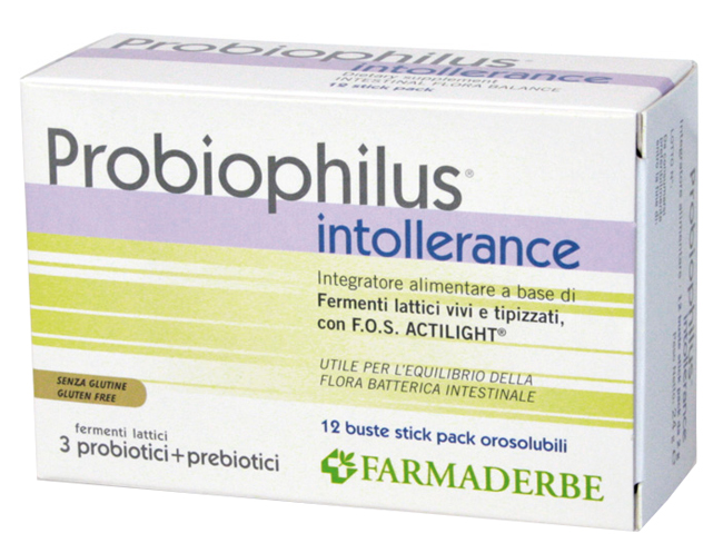 PROBIOPHILUS INTOLLERANCE 12 BUSTINE 24 G - Doctor Vinz